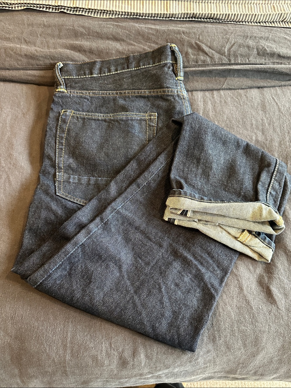 GAP Straight-Leg Jeans in Deep Indigo 34x30